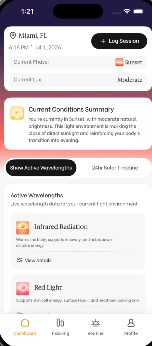 VitalSun — the sun's health benefits in real time